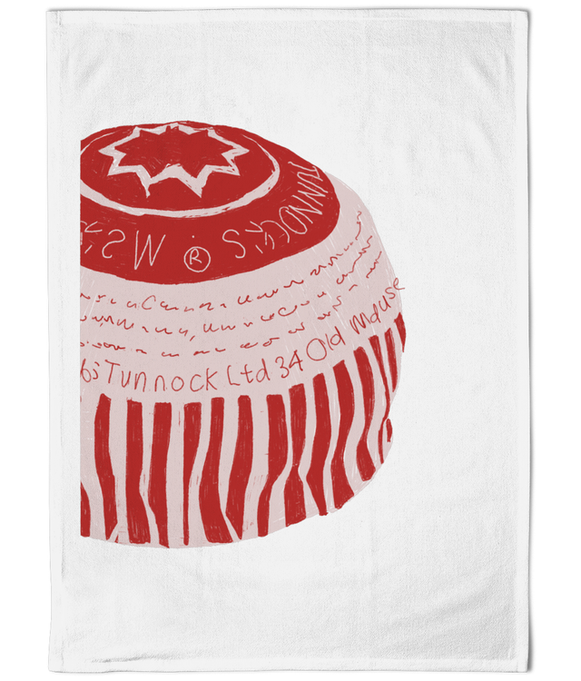Illustrated Cotton TeaTowel - Teacake