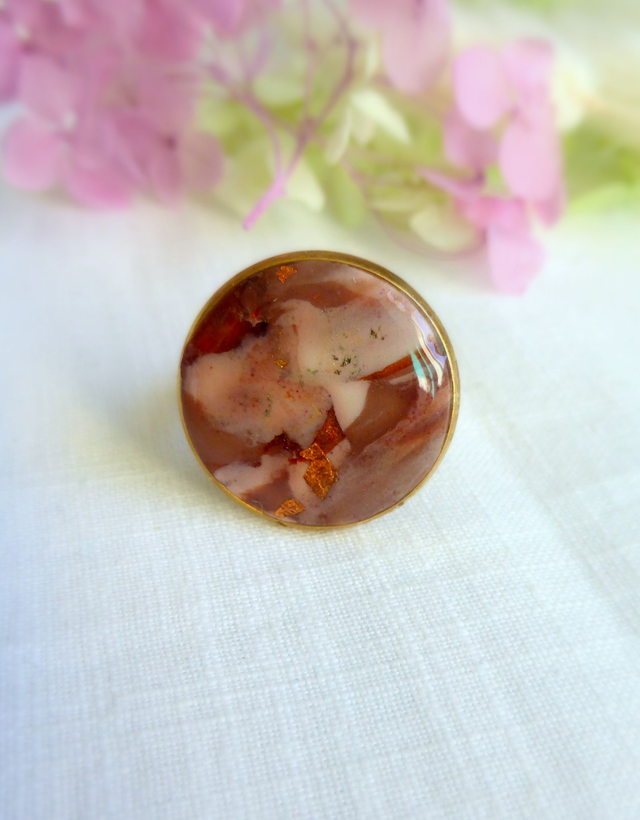 Bague ronde - Terre Cannelle