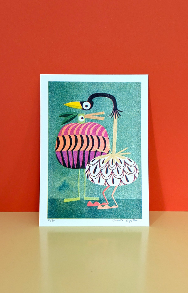 Pomme et pomme de pin ~ 15*21