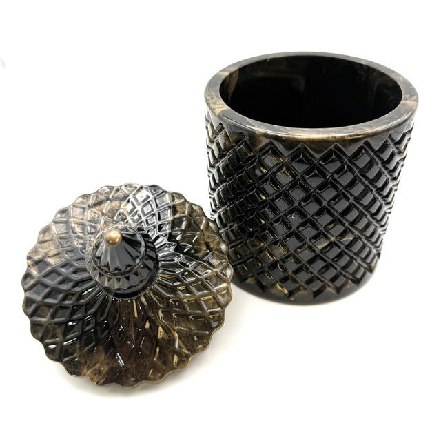 Boîte Diamant noire avec nuances de Deep Coffee