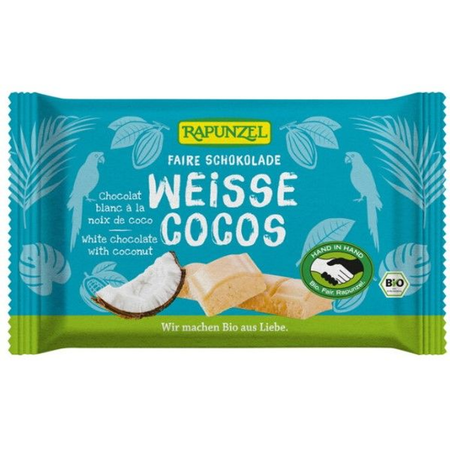 Rapunzel Weisse Schokolade Cocos HIH 100g Tafel