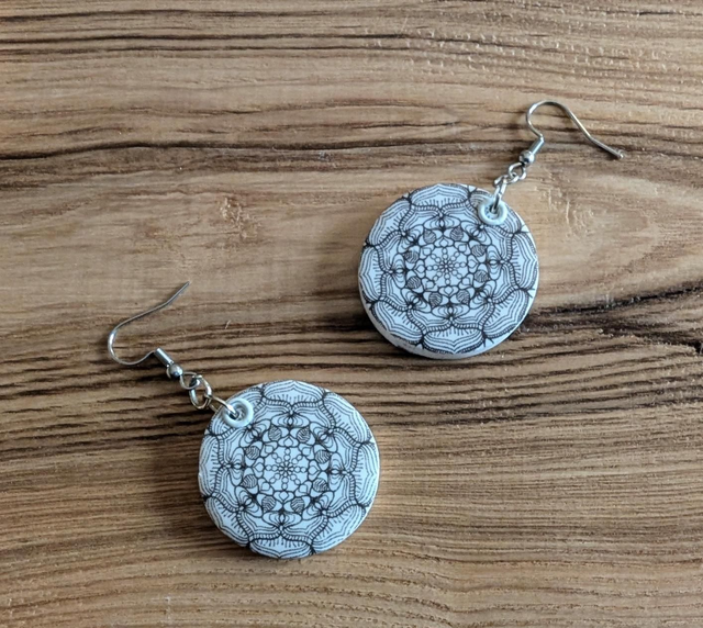 Boucles d'oreilles pâte polymère 1 