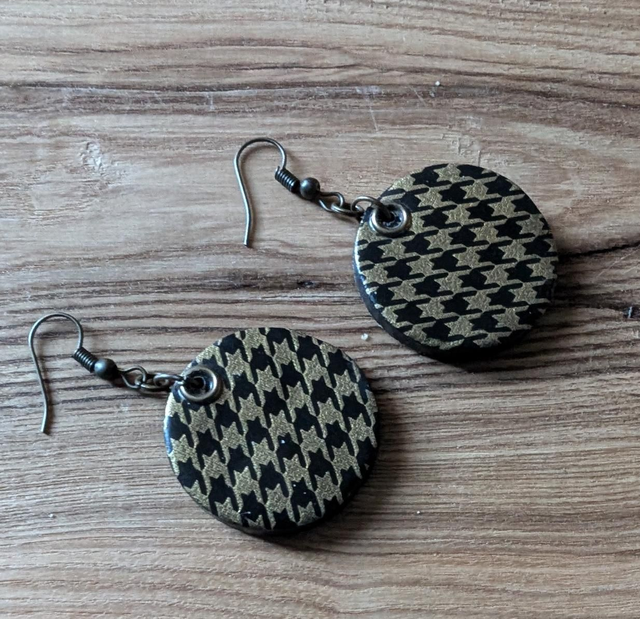 Boucles d'oreilles pâte polymère 