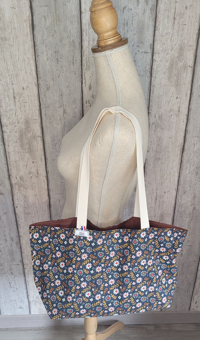 Sac cabas réversible