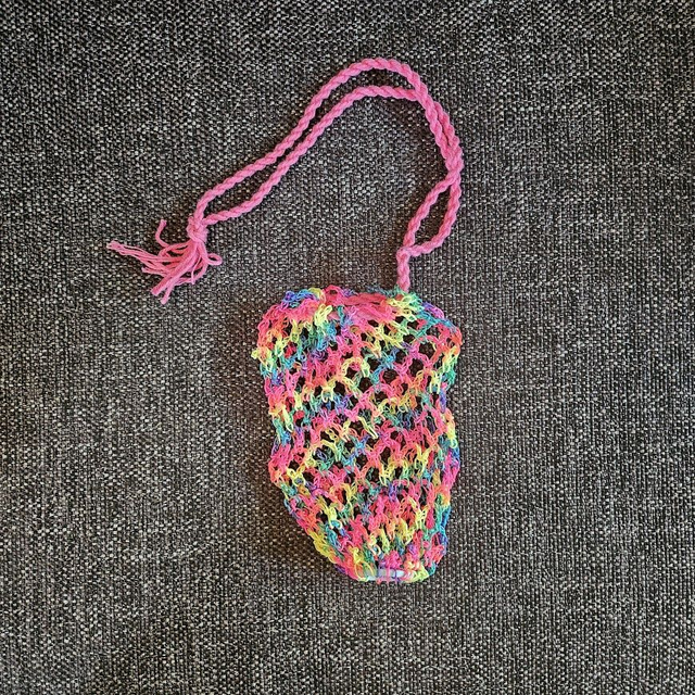 Heinäverkko, virkattu - haynet crocheted