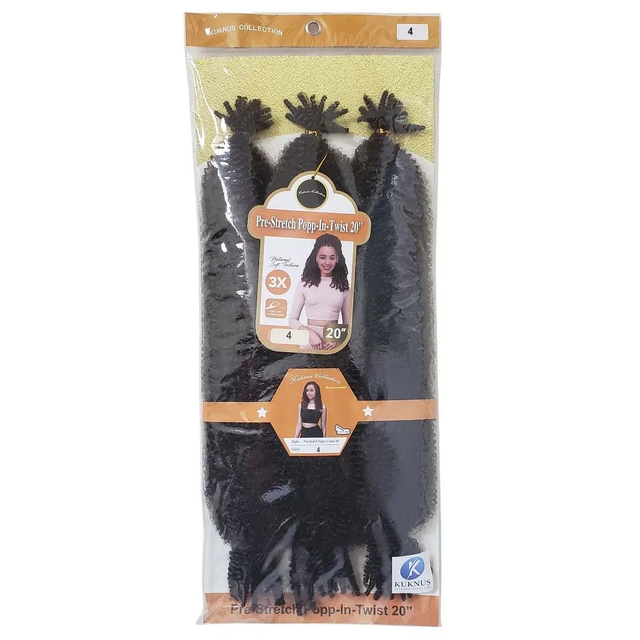 Kuknus Braid 3X Pre-Stretched POP IN TWIST 20" NO 4