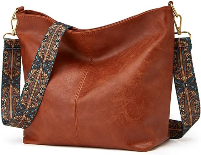 sac à bandoulière vintage femme en cuir Marie Perle