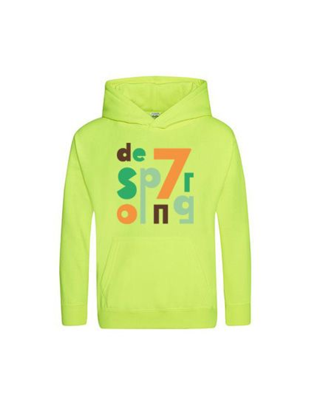 Fluoriderende Hoodie Zevensprong volwassenen