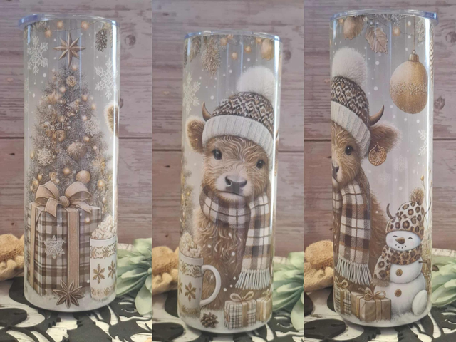 Gourde canette de noël