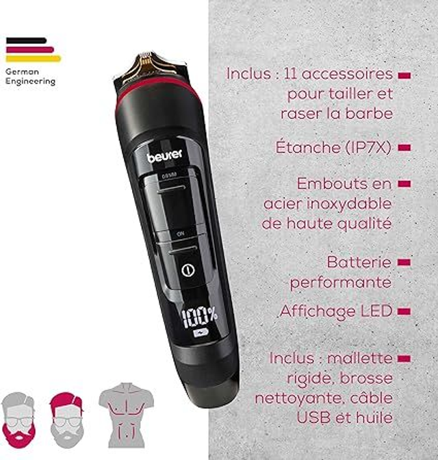 Beurer Rasoir MN9X Barttrimer IPX7