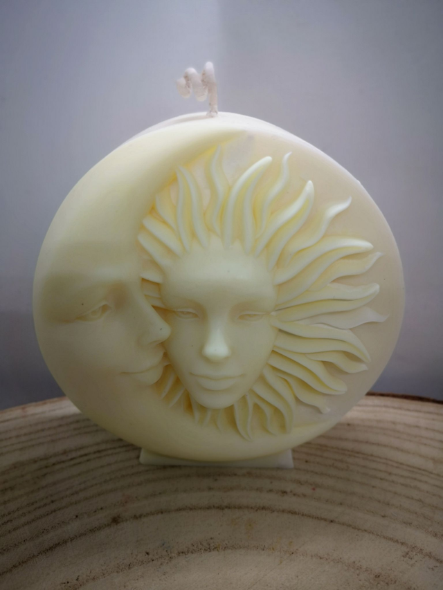 Bougie soleil et lune
