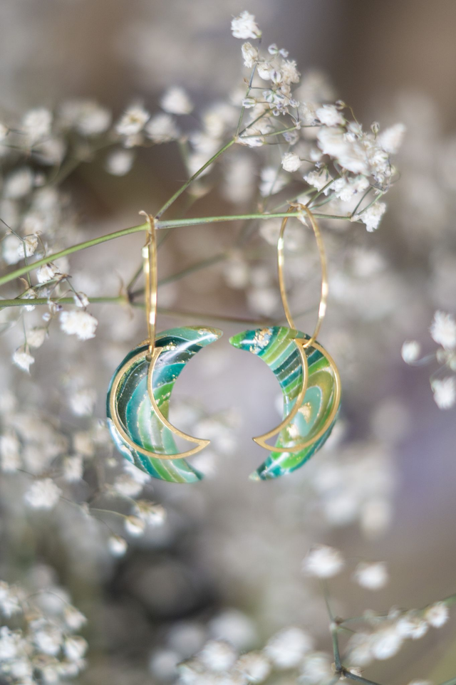 Coloris forêt - Boucles Demi-Lune