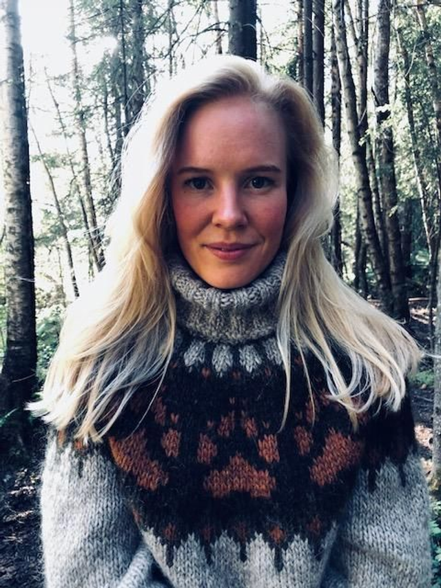Wilderness Sweater Kit - Col 18 (Light Beige Heather Álafosslopi) - Wool & Pattern - Linka Neumann