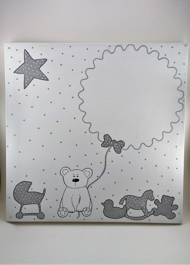 Toile à empreintes ours