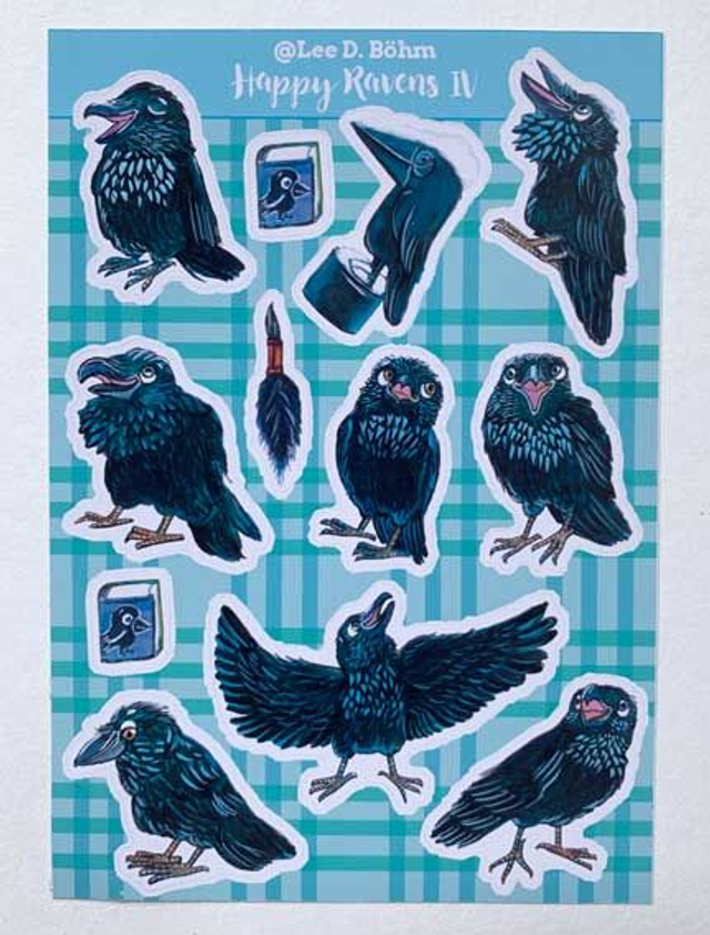 Stickersheet "Happy Ravens 4"