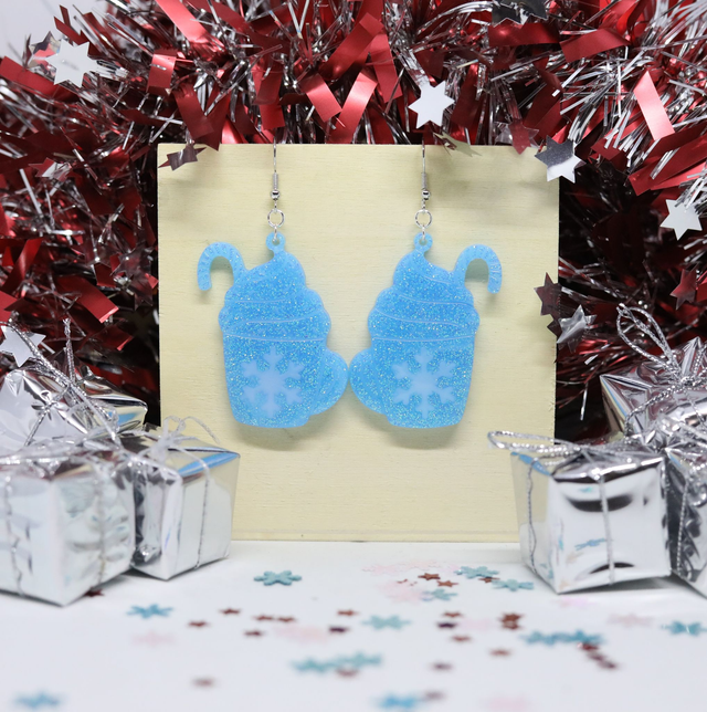 Boucles d'oreilles Chocolat chaud