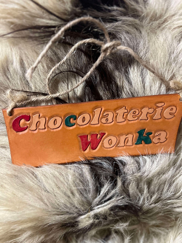 Pancarte Chocolaterie Wonka