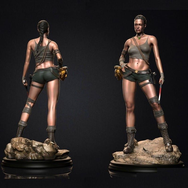 STATUE LARA CROFT TOMB RAIDER série movie
