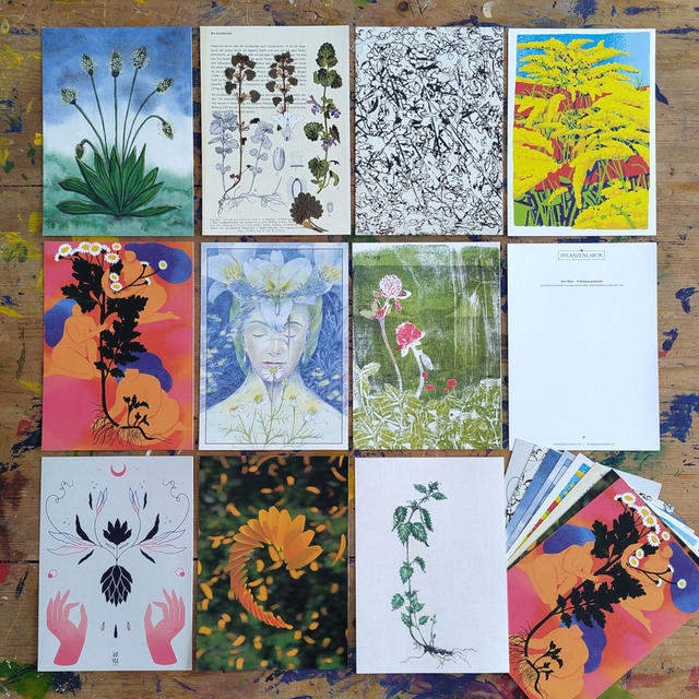 Grusskarten Blumenwiese - 10x2 St