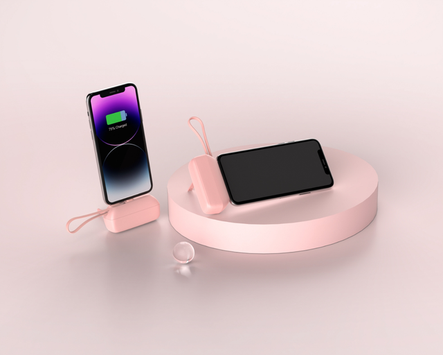 MINI Batterie externe compatible iPhone et type C 