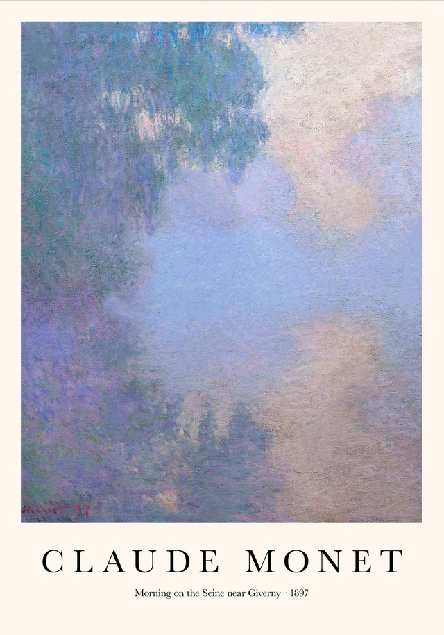 Morning on the Seine near Giverny by Claud Monet