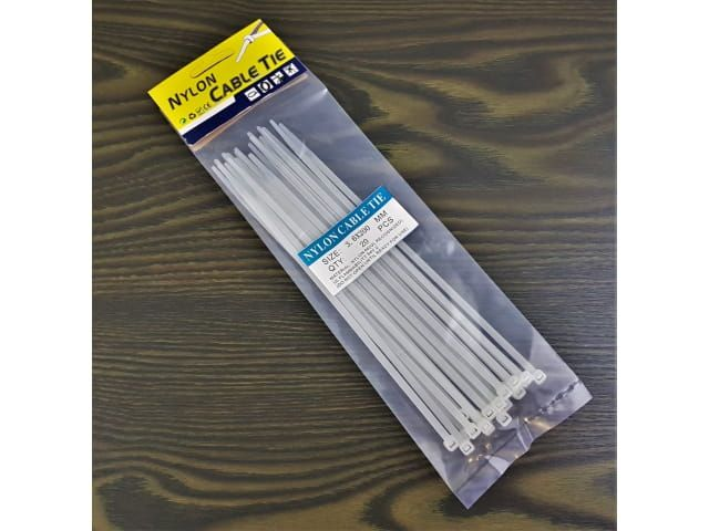 Musta nippuside 3.6 x 200 mm, 20kpl