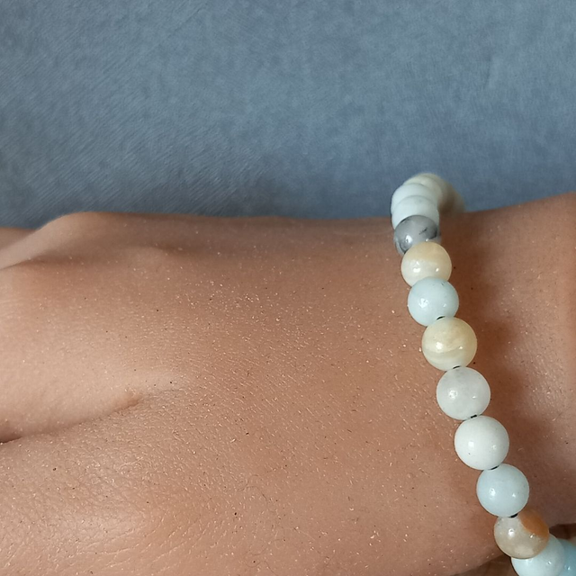Bracelet ajustable en Amazonite multi