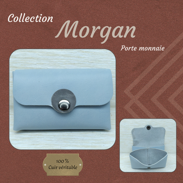 MORGAN Porte monnaie et Carte - Bleu clair