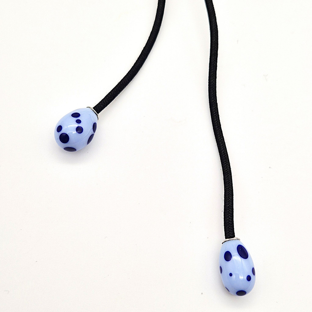 Sautoir Léopard bleu