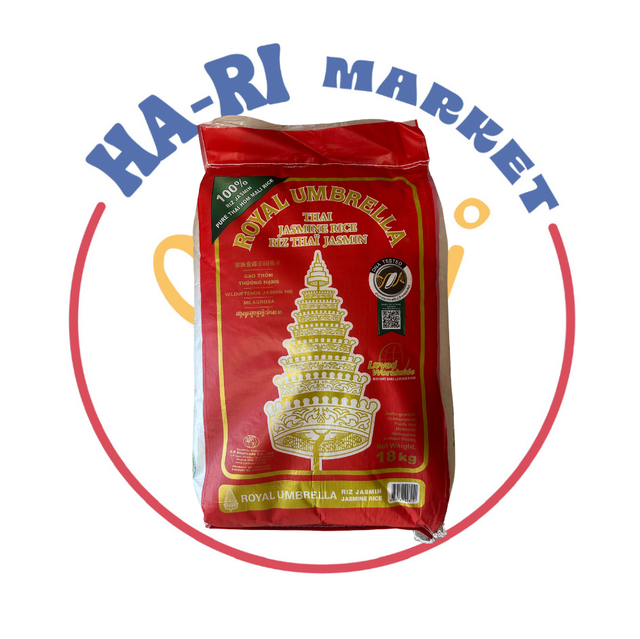 Royal umbrella jasmine rice 18kg