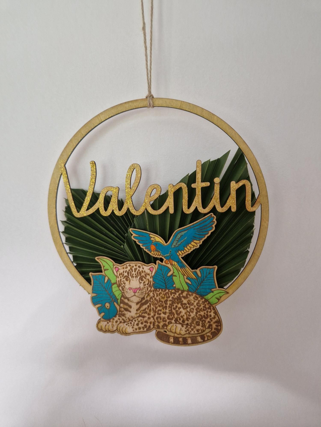 Plaque prénom porte