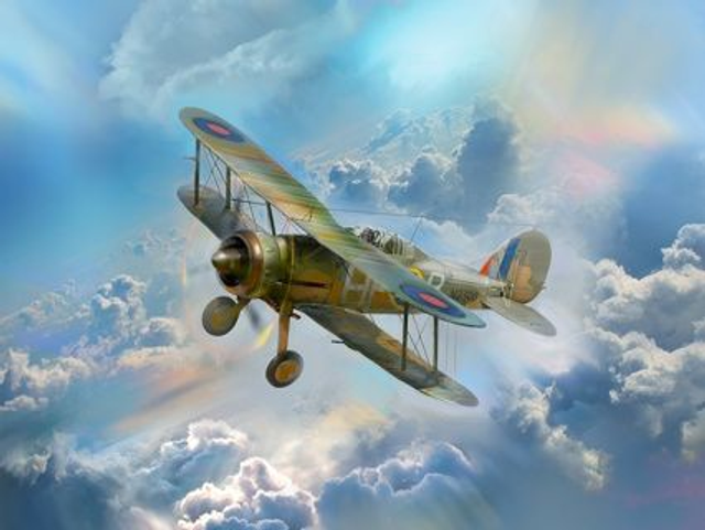Gloster Gladiator Mk.II, WWII British Fighter Plane Item No. ICM32041