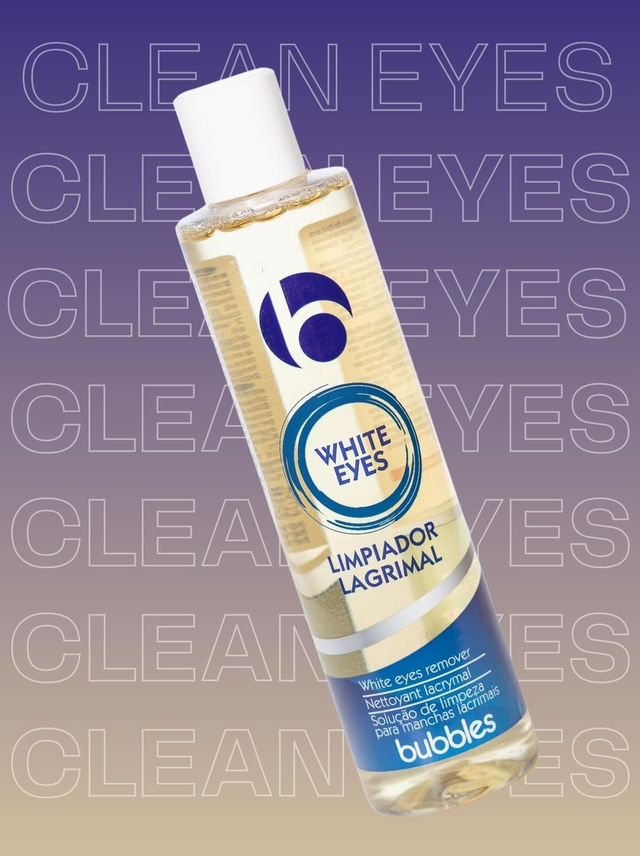 Bubbles® Augenpartie-Reinigungslotion & Tränenfleckenentferner "White eyes" 250 ml