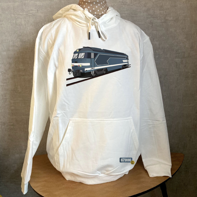 Sweat à capuche BB67000 livrée bleue