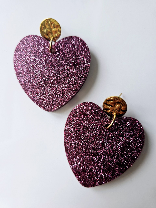 KISS'KISS prune intense à paillettes 