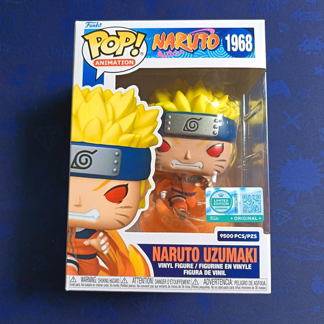 Funko Pop Naruto Uzumaki Suprême Limited Edition 9500 Pcs 1968