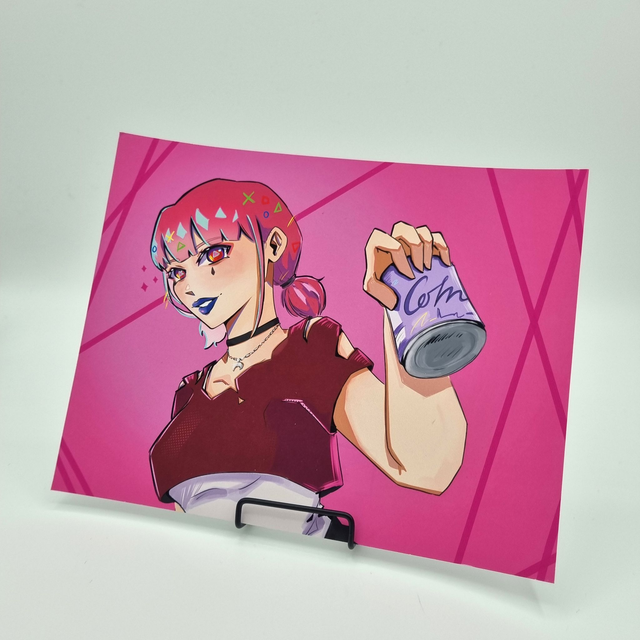  Pink Soda Girl PRINT