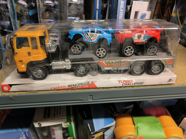 CAMION REMORQUE A FRICTION TURBO CHALLENGE 