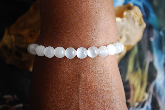 Bracelet en cristal sélénite