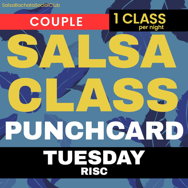 SALSA TUE PUNCHCARD 1 Class per night - Couple