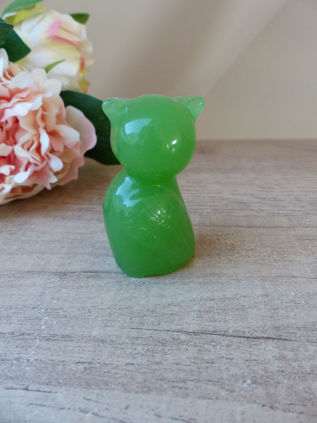 Ancienne Figurine Chouette en Verre Teinté Vert – The Franklin Mint 1988 – Objet de Collection Vintage Rare – Décoration Symbolique Sagesse