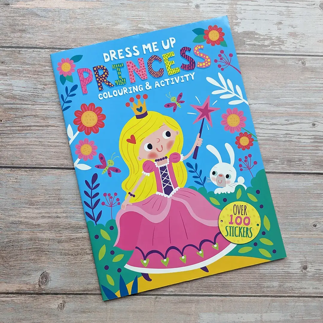 Dress Me Up Princess Colouring Book