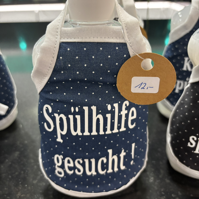 Spüliflaschenschürze ,,Spülhilfe gesucht... incl. Spülmittel