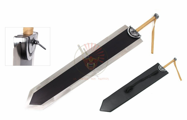 Berserk Epée Dragon Slayer Guts Epee Acier (quasi taille réelle ) 152 cm) 