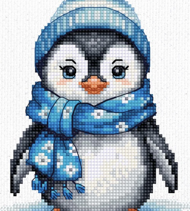 Cross Stitch Kit Luca-S Penguin