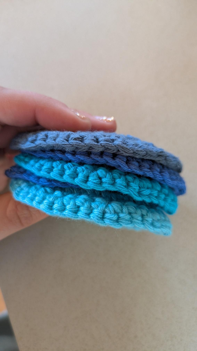 Coton réutilisable 6 pièces