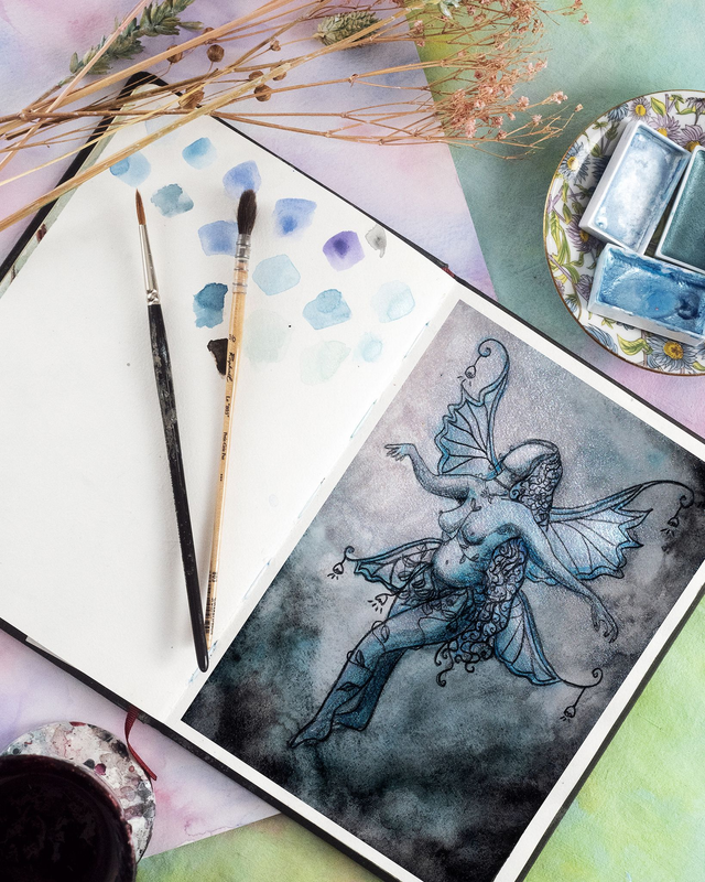 Tirage illustration "Moonlight Fairy" non encadré