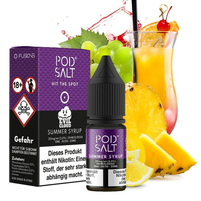 POD SALT FUSION Summer Syrup Nikotinsalz Liquid 10 ml