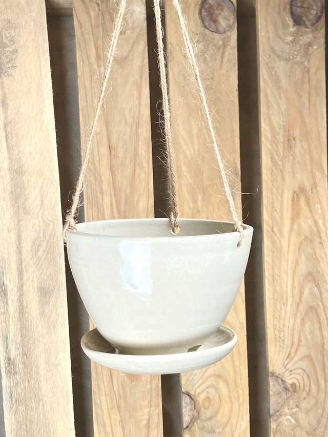 Pot suspendu_Taille M_beige