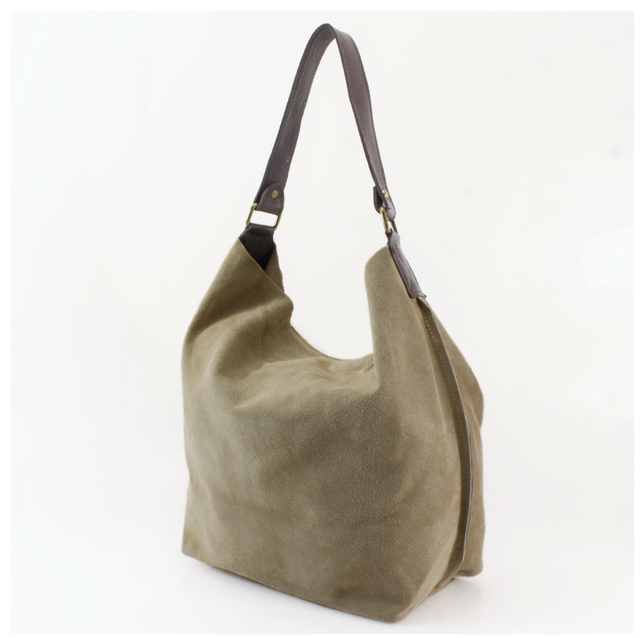 Italian Suede Leather Bucket Bag (Multiple Colour Options)